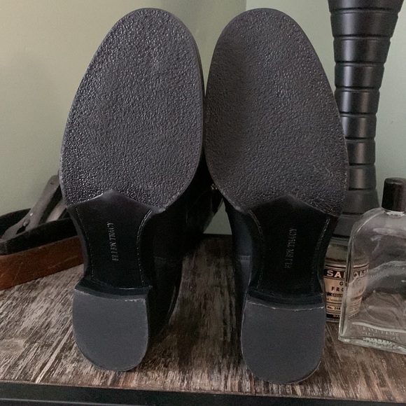 Ellen TRACY Bedford Black Leather Harness Riding Boots - Picture 7 of 16